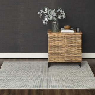 Karastan Labyrinth Serpentine Blue Area Rug Room Scene 2 