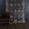 Karastan Soiree Shelburne Indigo Area Rug Room Scene 2 