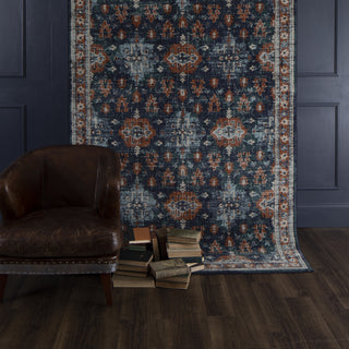 Karastan Soiree Shelburne Indigo Area Rug Room Scene 2 