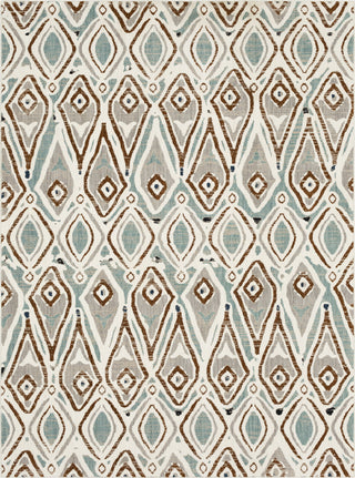 Karastan Epiphany Sketched Diamond Robin's Egg Blue Area Rug Main Image