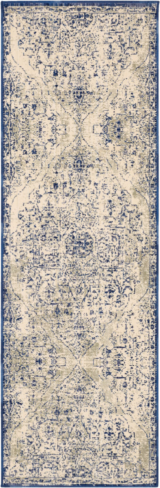 Karastan Tempest Slaney Cobalt Area Rug 2'6''x8' Runner 