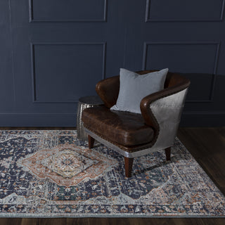 Karastan Soiree Solace Indigo Area Rug Room Scene 2 