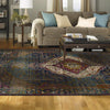 Karastan Meraki Solace Peacock Area Rug Room Scene Featured 