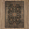 Karastan Estate Somersby Black Area Rug on Wood