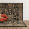 Karastan Estate Somersby Black Area Rug Lifestyle Image Feature