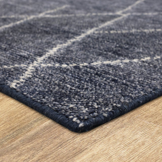 Karastan Tangier Spartel Blue Steel Area Rug Corner 