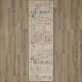 Karastan Axiom Static Dove Area Rug on Wood 