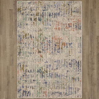 Karastan Axiom Static Dove Area Rug on Wood 