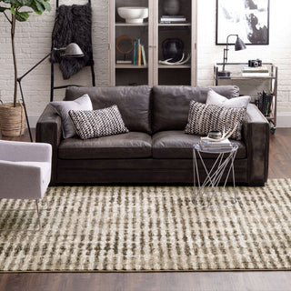 Karastan Vanguard by Drew and Jonathan Home Steadfast Dim Grey Area Rug Room Scene Featured