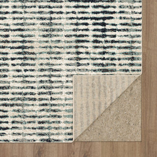 Karastan Vanguard by Drew and Jonathan Home Steadfast Robin's Egg Blue Area Rug Backing 