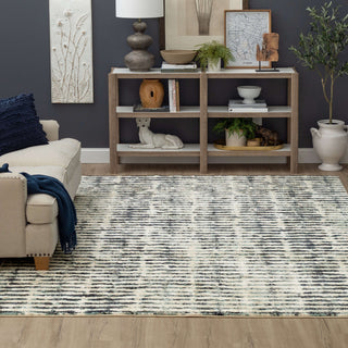 Karastan Vanguard by Drew and Jonathan Home Steadfast Robin's Egg Blue Area Rug Room Scene Featured