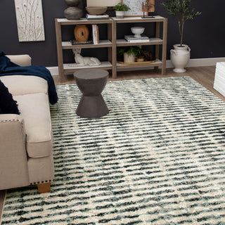 Karastan Vanguard by Drew and Jonathan Home Steadfast Robin's Egg Blue Area Rug Room Scene 2