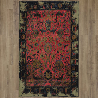 Karastan Antiquity Tehran Multi Area Rug on Wood 