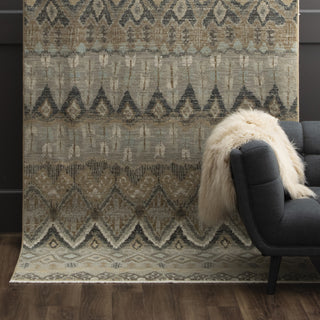 Karastan Titanium Transcendent Gray Area Rug Room Scene 2 