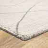 Karastan Tangier Tribal Diamond Silver Area Rug Corner 