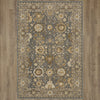 Karastan Relic Troy Sea Area Rug on Wood 