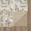 Karastan Vanguard by Drew and Jonathan Home Valiant Frost Grey Area Rug Back 