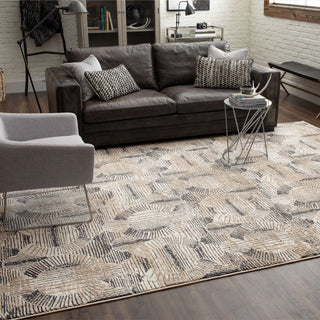 Karastan Vanguard by Drew and Jonathan Home Valiant Frost Grey Area Rug Room Scene 2 