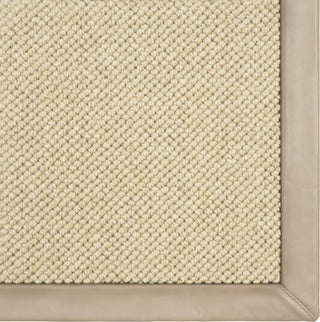 Karastan Modern Classics Venus Sand Area Rug Swatch Image -  Leather Border - Chatham Mushroom