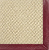 Karastan Modern Classics Venus Sand Area Rug Swatch Image -  Leather Border - Lipstick Red