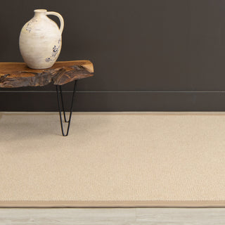 Karastan Modern Classics Venus Sand Area Rug Main Image -  Leather Border - Chatham Mushroom