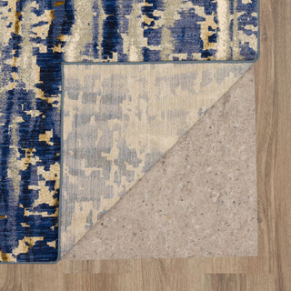 Karastan Tempest Vortex Cobalt Area Rug Backing