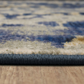 Karastan Tempest Vortex Cobalt Area Rug Pile