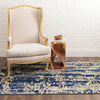 Karastan Tempest Vortex Cobalt Area Rug Room Scene Featured