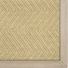 Karastan Modern Classics Wool Sisal Berber Natural Area Rug Swatch Image -  Leather Border - Chatham Mushroom Feature