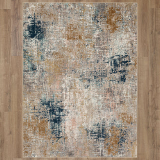 Karastan Rendition Zelig Dim Grey Area Rug by Stacy Garcia on Wood 