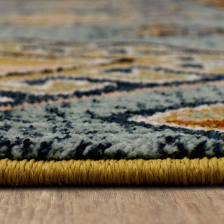 Karastan Rendition Zula Robin's Egg Blue Area Rug by Stacy Garcia Detail Image