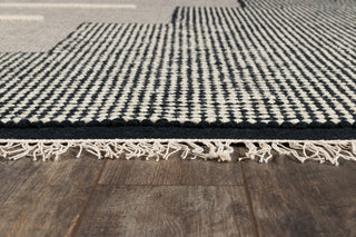 Momeni Karl KRL-1 Black Area Rug by Novogratz Close up Feature