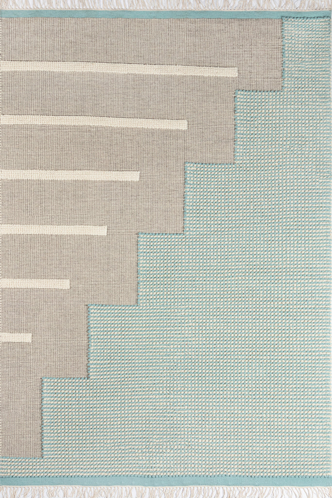 Momeni Karl KRL-1 Blue Area Rug by Novogratz