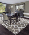 KAS Allure 4081 Taupe Gramercy Area Rug Round Image