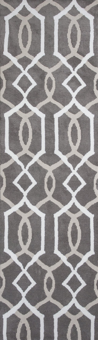 KAS Allure 4081 Taupe Gramercy Area Rug Runner Image