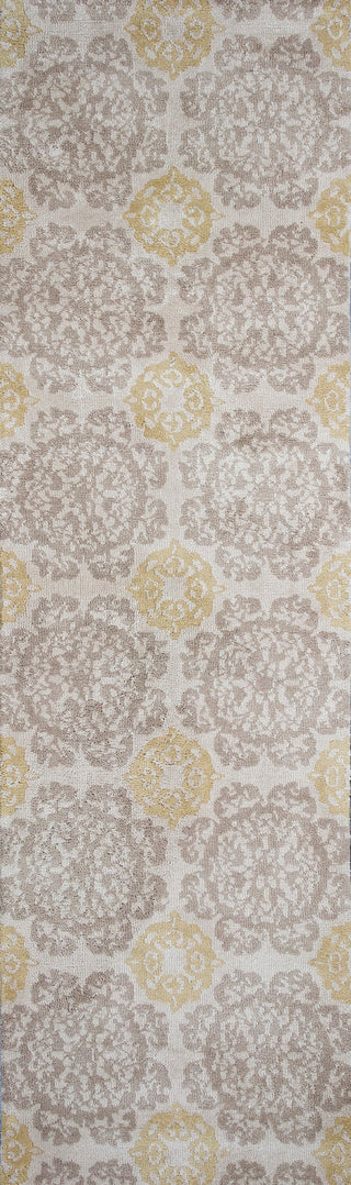 KAS Allure L056 Silver/Gold Millbridge Area Rug Round Image