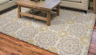 KAS Allure L056 Silver/Gold Millbridge Area Rug Lifestyle Image