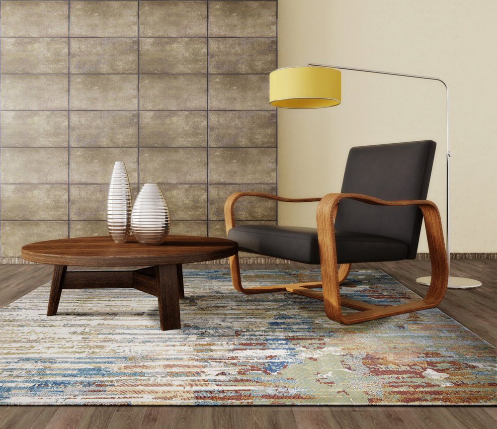 KAS Arte 6106 Ivory Elements Area Rug Runner Image Feature