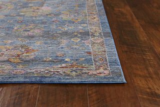 KAS Ashton 7702 Blue Lara Area Rug Round Image Feature