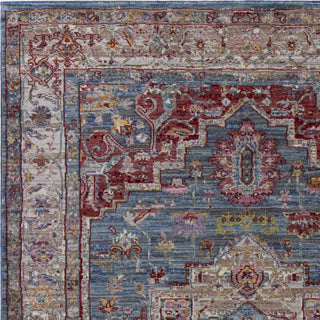 KAS Ashton 7709 Blue/Grey Taylor Area Rug Corner Image