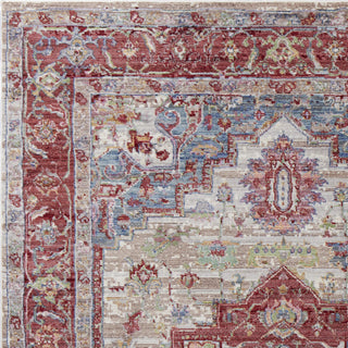 KAS Ashton 7710 Grey/Red Taylor Area Rug Runner Image