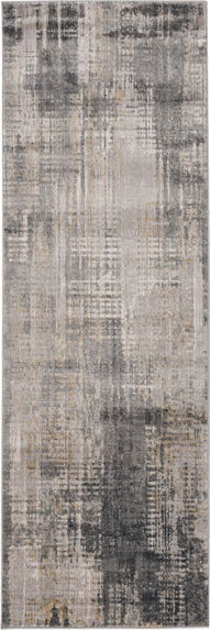 KAS Aura 7201 Ivory/Grey Contra Area Rug Corner Image