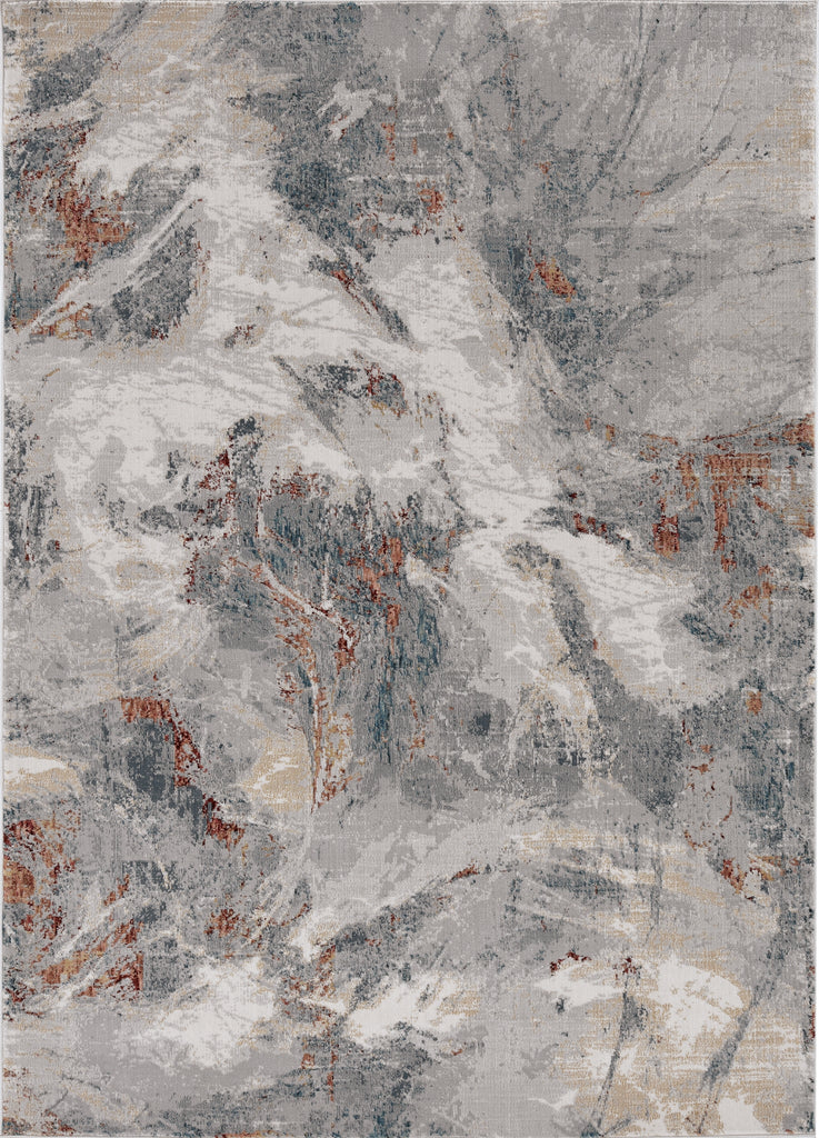KAS Aura 7206 Grey/Brick Skyler Area Rug main image
