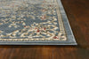 KAS Avalon 5602 Slate Blue Aubusson Area Rug Corner Image Feature