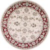 KAS Avalon 5613 Ivory/Red Mahal Area Rug Round Image