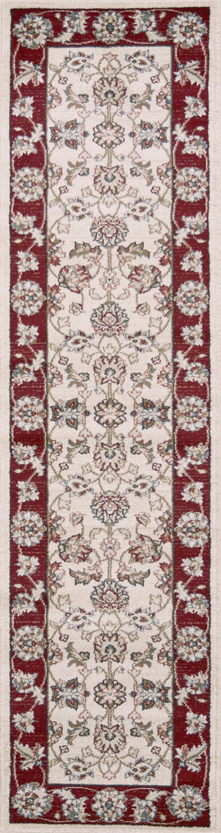 KAS Avalon 5613 Ivory/Red Mahal Area Rug Runner Image