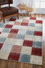 KAS Avalon 5616 Brown Checkered Area Rug