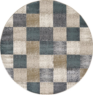 KAS Avalon 5617 Ivory Checkered Area Rug