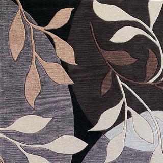 KAS Bali 2807 Plum/Black Mosaic Area Rug Corner Image