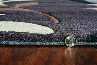 KAS Bali 2807 Plum/Black Mosaic Area Rug Lifestyle Image Feature